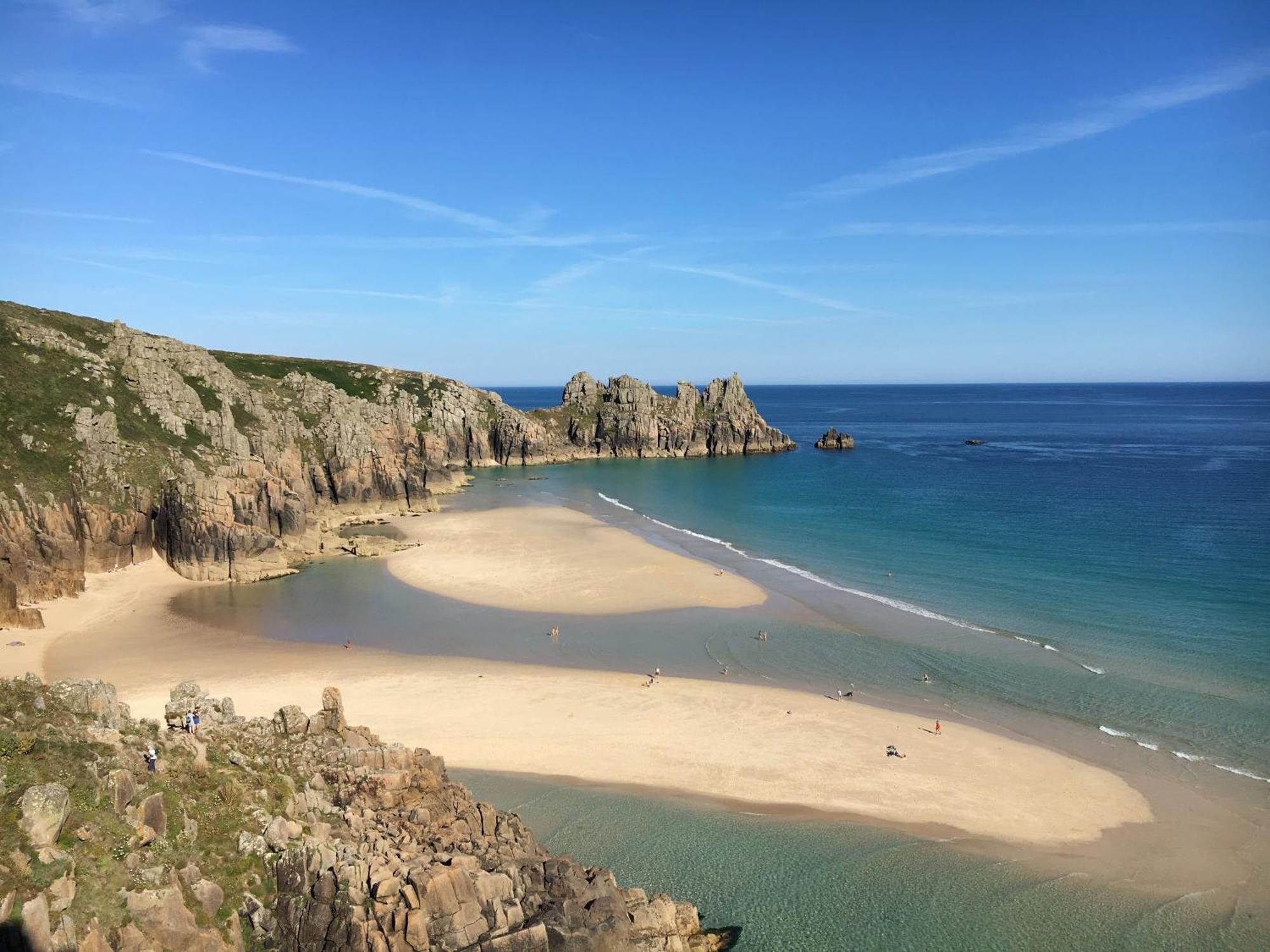 Trengothal Barn Daire Porthcurno Dış mekan fotoğraf