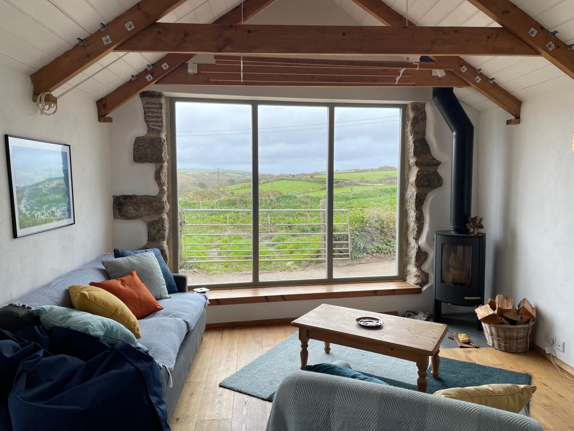 Trengothal Barn Daire Porthcurno Dış mekan fotoğraf